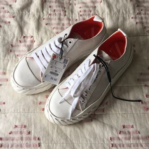 Zara White Sneakers